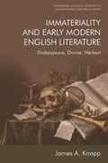Cover: Immateriality and Early Modern English Literature - Edinburgh University Press
