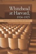Cover: Whitehead at Harvard, 1924-1925 - Edinburgh University Press