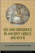Cover: Sex and Difference in Ancient Greece and Rome - Edinburgh University Press