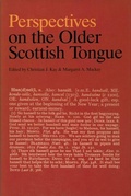 Cover: Perspectives on the Older Scottish Tongue - Edinburgh University Press