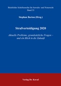 Cover: Strafverteidigung 2020 - Kovac, Dr. Verlag