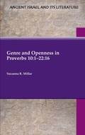 Cover: Genre and Openness in Proverbs 10 - Society of Biblical Literature