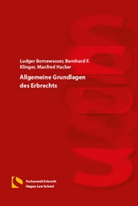 Abbildung von: Allgemeine Grundlagen des Erbrechts - Hagener Wissenschaftsverlag