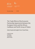 Cover: The trade effects of the Economic Partnership Agreements between the European Union and the African, Caribbean and Pacific Group of States - German Institute of Development and Sustainability (IDOS) gGmbH
