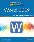 Cover: Teach Yourself VISUALLY Word 2019 - Wiley