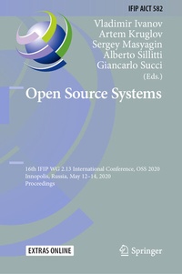 Enlarge image Cover: Open Source Systems - Springer