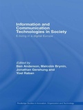 Cover: Information and Communications Technologies in Society - Routledge