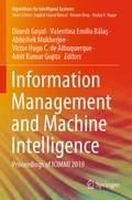 Cover: Information Management and Machine Intelligence - Springer