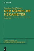 Cover: Der r&ouml;mische Hexameter - De Gruyter