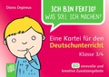 Cover: Eine Kartei f&uuml;r den Deutschunterricht - Klasse 3/4 - Verlag an der Ruhr