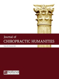 Abbildung von: Journal of Chiropractic Humanities - Elsevier