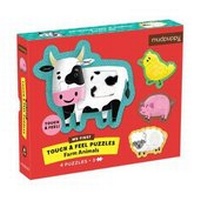 Enlarge image Cover: Puz First Touch Feel Farm Animals - Galison