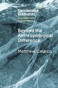 Cover: Beyond the Anthropological Difference - Cambridge University Press