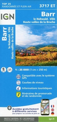 Abbildung von: Barr / Le Howald / Ville / Vallee de la Bruche: 3717ET - Institut Geographique National