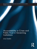 Cover: Accountability in Crises and Public Trust in Governing Institutions - Routledge