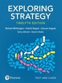 Cover: Exploring Strategy, Text and Cases, 12th Edition - Pearson Education Limited