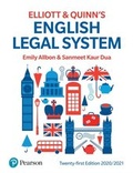 Cover: English Legal System - Pearson Education Limited