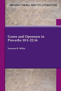 Enlarge image Cover: Genre and Openness in Proverbs 10 - SBL Press