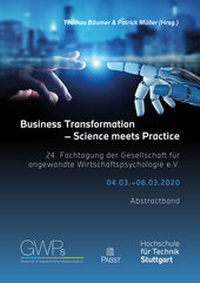 Enlarge image Cover: Business Transformation - Science meets Practice - Pabst Science Publishers