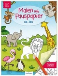 Cover: Malen mit Pauspapier: Im Zoo - Esslinger
