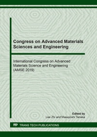 Enlarge image Cover: Congress on Advanced Materials Sciences and Engineering - Trans Tech Publications Ltd