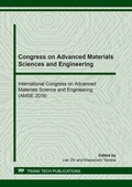 Cover: Congress on Advanced Materials Sciences and Engineering - Trans Tech Publications Ltd