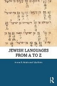 Enlarge image Cover: Jewish Languages from A to Z - Taylor & Francis