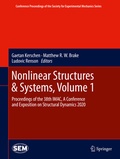 Cover: Nonlinear Structures & Systems, Volume 1 - Springer