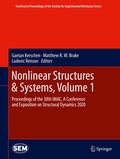 Cover: Nonlinear Structures & Systems, Volume 1 - Springer
