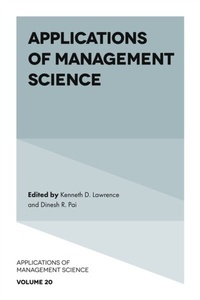 Enlarge image Cover: Applications of Management Science - Emerald Publishing Limited