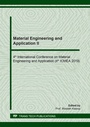 Cover: Material Engineering and Application II - Trans Tech Publications Ltd