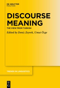 Abbildung von: Discourse Meaning - De Gruyter Mouton