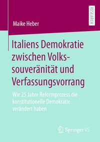 Abbildung von: Italiens Demokratie zwischen Volkssouveränität und Verfassungsvorrang - Springer VS