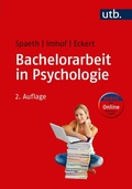 Cover: Bachelorarbeit in Psychologie - UTB