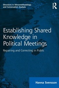 Cover: Establishing Shared Knowledge in Political Meetings - Routledge