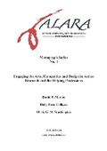 Cover: ALARA Monograph 4 Engaging the Arts, Humanities and Design in Action Research and the Helping Professions - Action Learning, Action Research Association