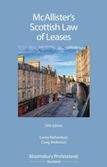Cover: McAllister's Scottish Law of Leases - Bloomsbury Professional