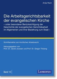 Abbildung von: Die Arbeitsgerichtsbarkeit der evangelischen Kirche - Lambertus