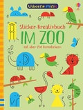 Cover: Usborne Minis - Sticker-Kreativbuch: Im Zoo - Usborne
