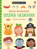Cover: Usborne Minis - Sticker-Kreativbuch: Lustige Gesichter - Usborne