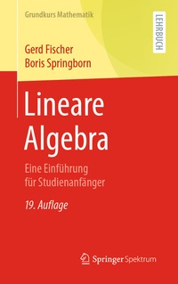 Abbildung von: Lineare Algebra - Springer Spektrum