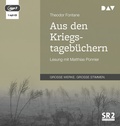 Cover: Aus den Kriegstageb&uuml;chern - Der Audio Verlag