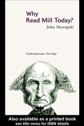 Cover: Why Read Mill Today? - Routledge
