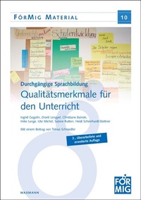 Abbildung von: Durchgängige Sprachbildung. Qualitätsmerkmale für den Unterricht - Waxmann