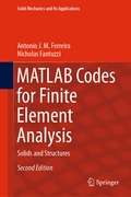 Cover: MATLAB Codes for Finite Element Analysis - Springer