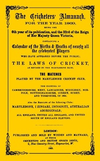Abbildung von: Wisden Cricketers' Almanack 1869 - Wisden