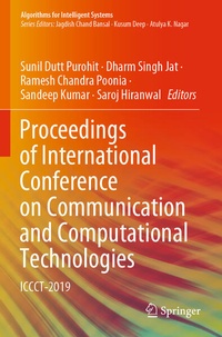 Enlarge image Cover: Proceedings of International Conference on Communication and Computational Technologies - Springer