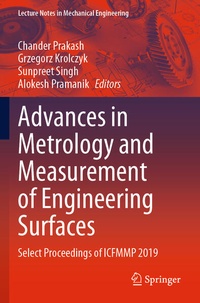 Enlarge image Cover: Advances in Metrology and Measurement of Engineering Surfaces - Springer
