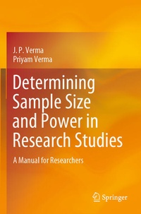 Enlarge image Cover: Determining Sample Size and Power in Research Studies - Springer