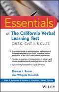 Cover: Essentials of the California Verbal Learning Test - Wiley